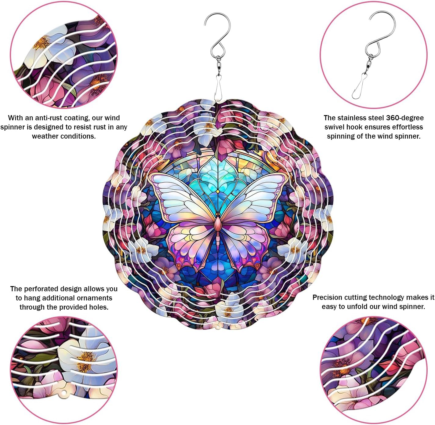 🐦LAST DAY 50% OFF -💖Kinetic Hummingbird Wind Spinner