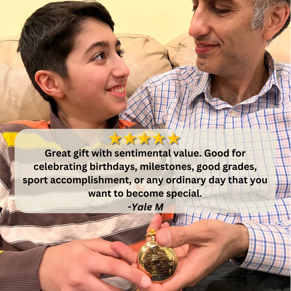 To My Son / From Dad - Luxury Vintage Pocket Watch Gift SS
