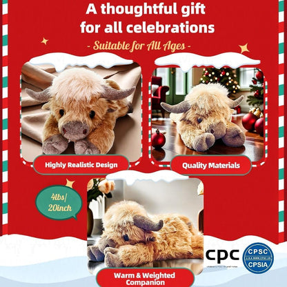 🔥 Buy 2+ Get Free shipping 🔥🎁Cute Cartoon Highland Cow Cuddly Toy