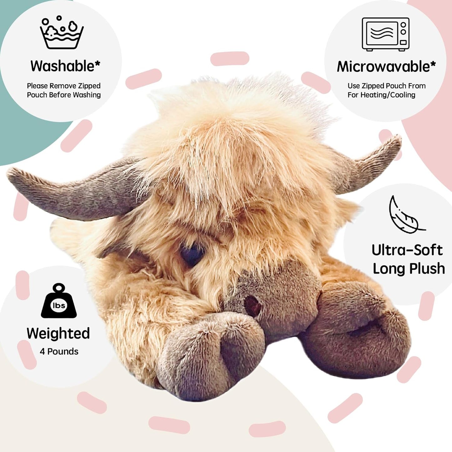 🔥 Buy 2+ Get Free shipping 🔥🎁Cute Cartoon Highland Cow Cuddly Toy