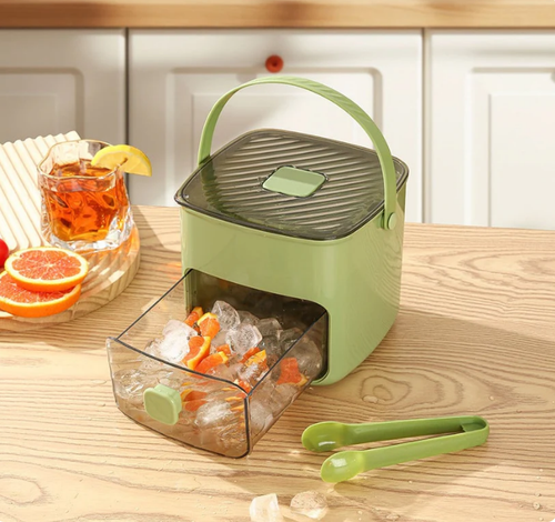 Ice cube Tray with Lid and Bin - Make Ice-Making Simple
