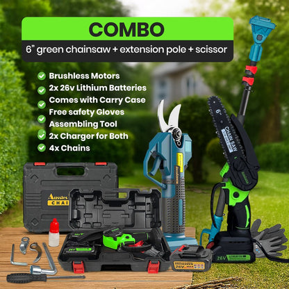 6 Inch Cordless Battery Operated Chainsaw