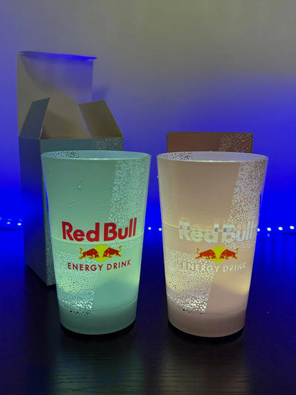 ✨Light Up Your Drink — LED Red Bull Glow Cup (14oz)✨
