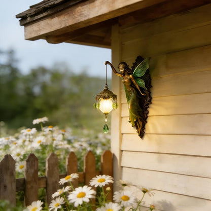 Bring Magic to Your Walls: The Enchanted Emerald Fairy Sconce
