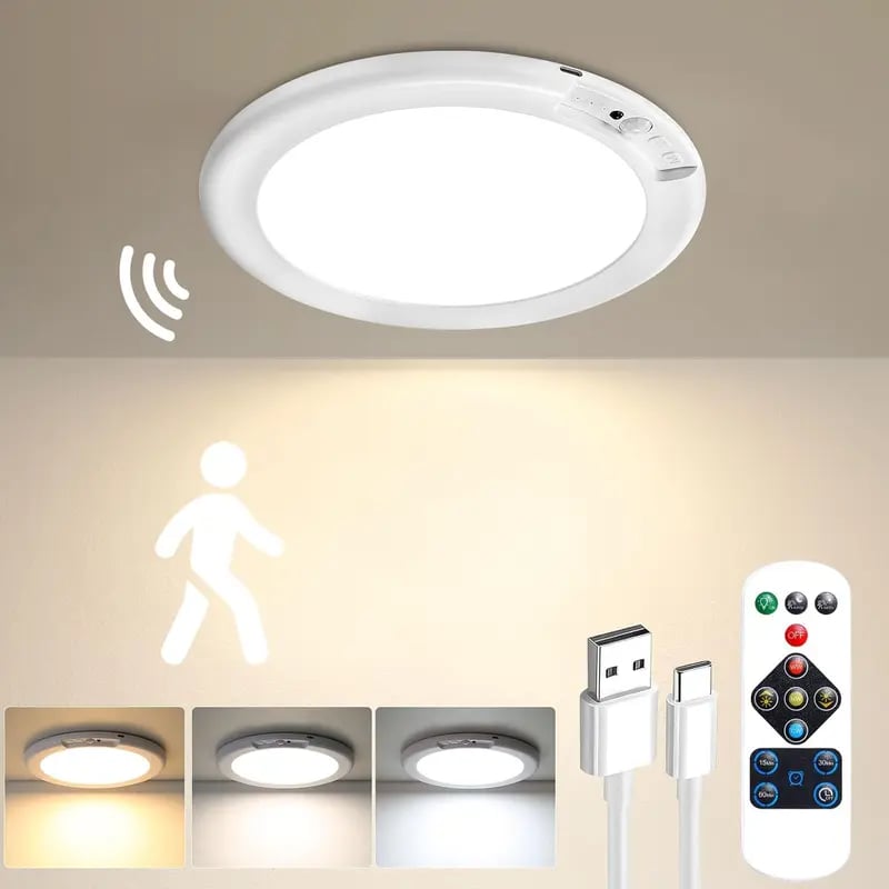 🔥Last Day 49% OFF💡2026 Rechargeable Motion Sensor Ceiling Light