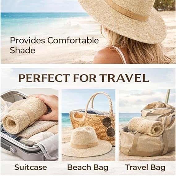 🔥2026 Spring Special Offer 50% OFF👒 Packable Knit Fedora Hat 🏖️ Packable design—No suitcase space