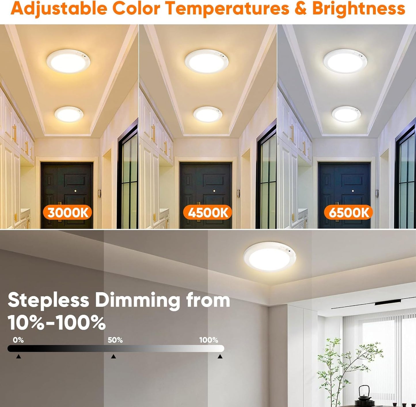 🔥Last Day 49% OFF💡2026 Rechargeable Motion Sensor Ceiling Light
