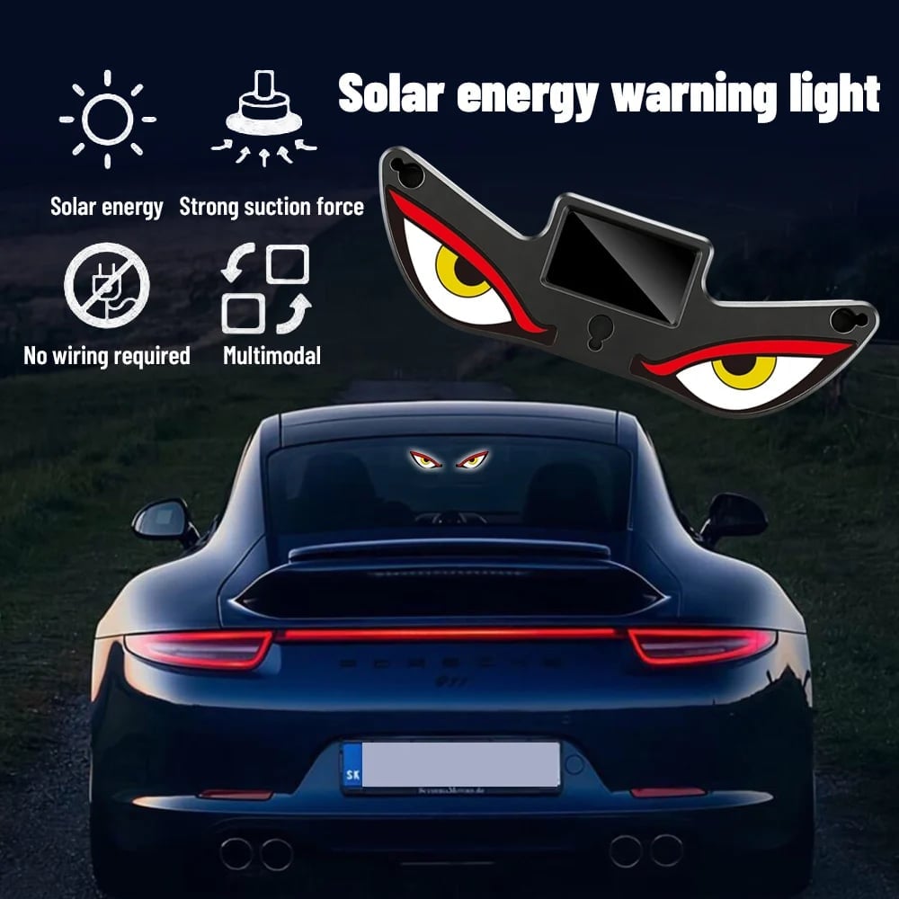 🔥LAST DAY 49% OFF💜Solar Demon Eye LED Car Window Light