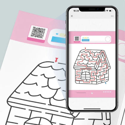 Four-Level Progressive Maze Book Set for Children