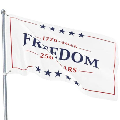 Freedom 250 Years Flag – 1776–2026 Patriotic 3x5 USA Anniversary Flag
