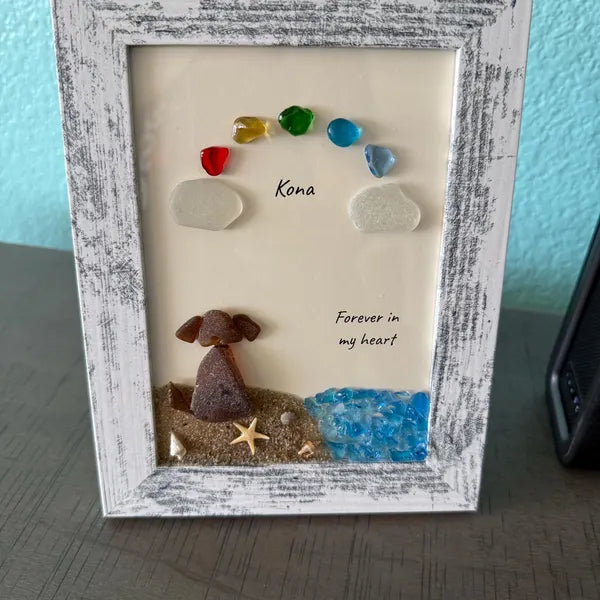 Brown Sea Glass Dog