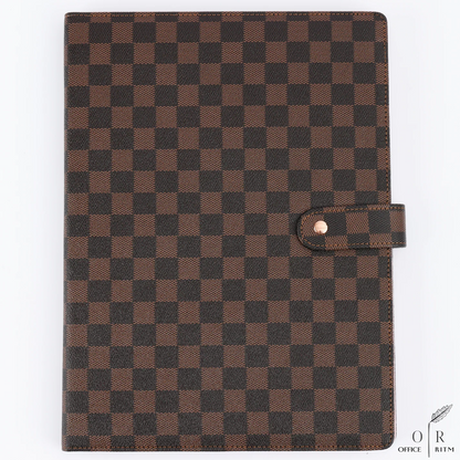 Checkered A4 Portfolio with Legal Notepad