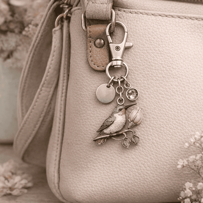 A Little Hummingbird for You keychain-Month Gift Filled with Love, Comfort & Protection.