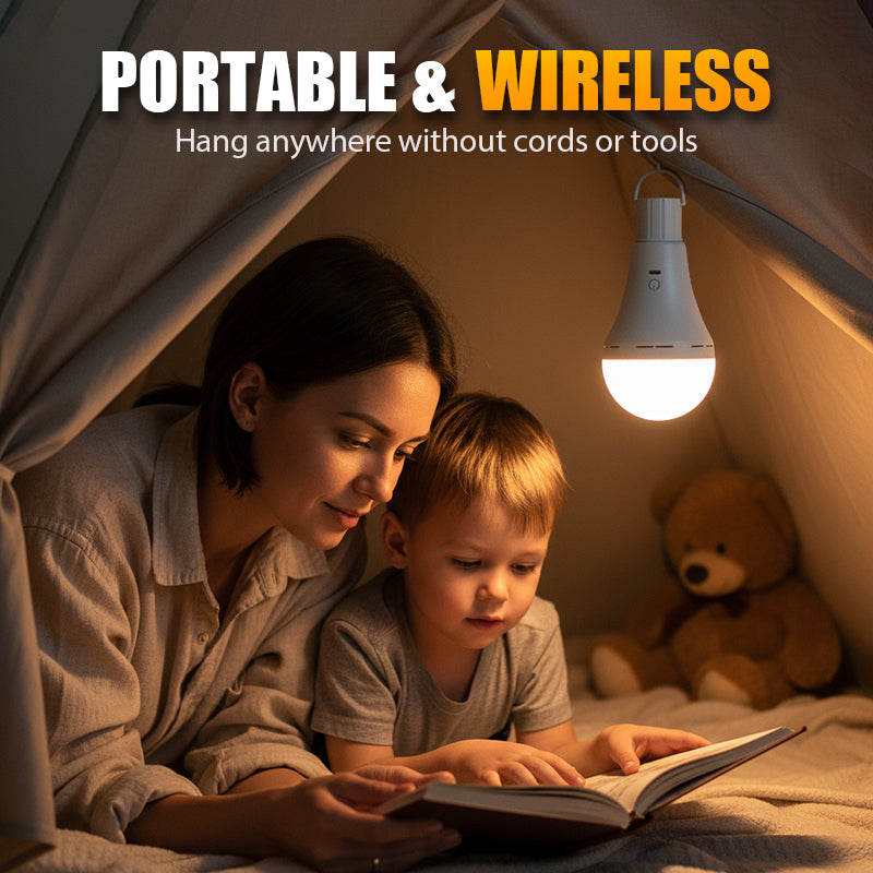 Portable Rechargeable LED Camping Light Bulb