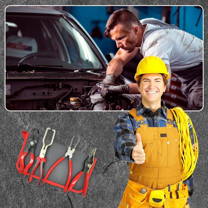 🚗🛠️ 4PCS Professional Hose Clamp Pliers Set for Automotive Repair